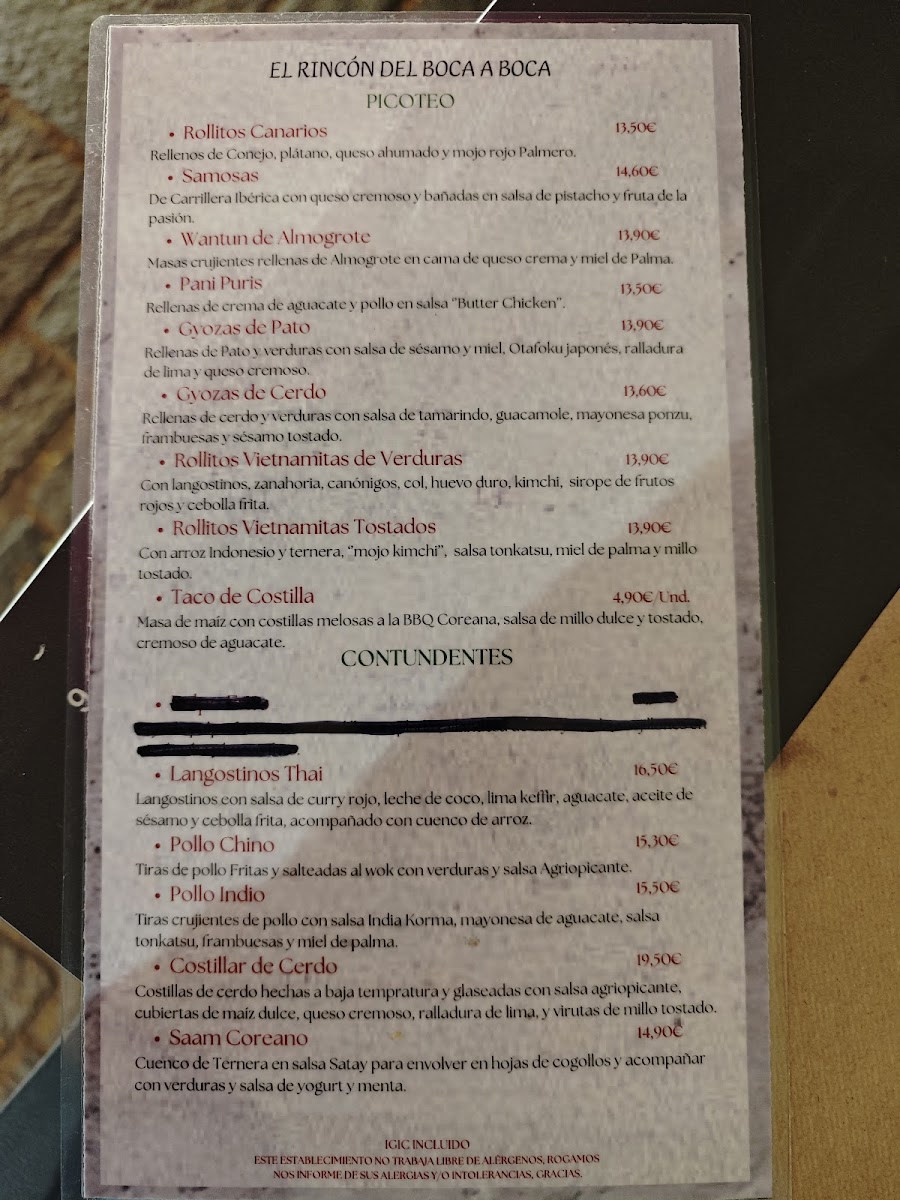 Menu El Rincon Del Boca A Boca-4
